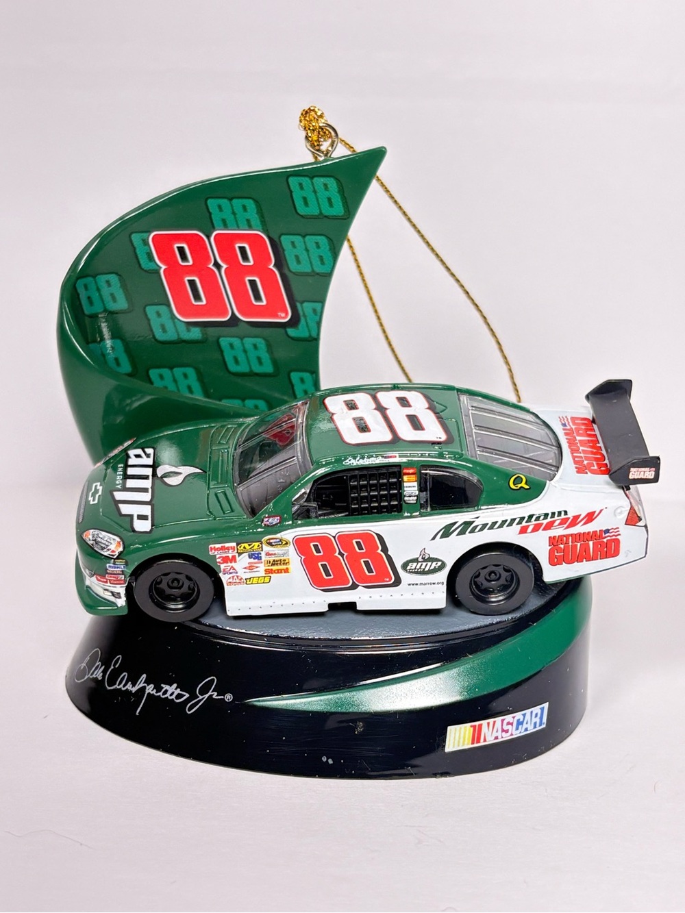 2008 Dale Earnhardt Jr #88 NASCAR Mountain Dew Racing Car Ornament